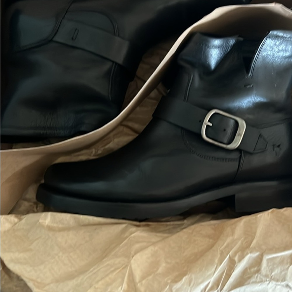 Women FRYE Black Leather Boots